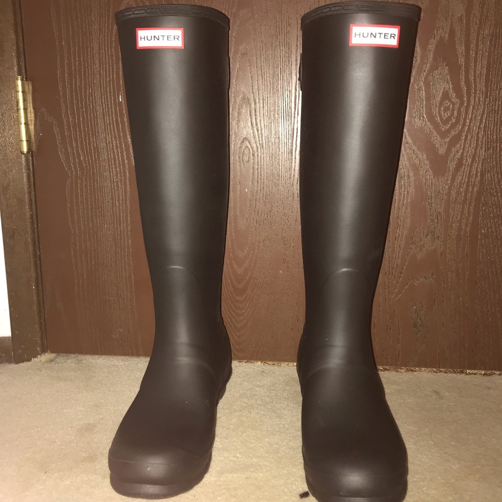 Matte Black Hunter Boots